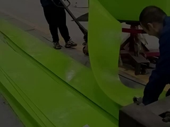 빨간 컨베이어 스커트 보드 30m 폴리우레탄 스커트 긴 사용 기간