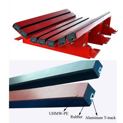 낮은 마찰 슬라이드 영향은 UHMWPE 충돌 컨베이어 슬라이더 침대를 방해합니다